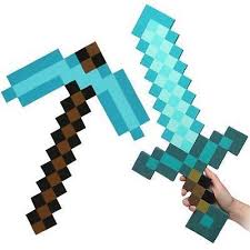 Download transparent minecraft diamond sword png for free on pngkey.com. Minecraft Large Blue Diamond Sword Pickaxe Axe Eva Weapons Shopee Philippines