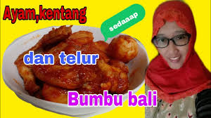 Bumbu bali ayam dan telur. Cara Memasak Ayam Kentang Dan Telur Bumbu Bali Yg Enak Youtube