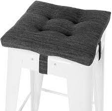Maybe you would like to learn more about one of these? Baibu Square Seat Cushion Super Soft Bar Stool Square Seat Cushion With Ties Black 12 Amazon Ca Home