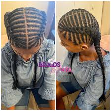 To make it more interesting ties the braids with colorful braids. Kids 3 And Up Www Braidsbynya Com