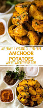 Amchoor Potatoes Indian Potatoes Air Fryer Potatoes Air Fryer Side Dish Air Fr Air Fryer Recipes Healthy Air Fryer Recipes Vegetarian Air Fryer Recipes