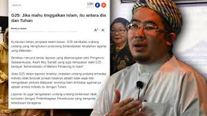 Peruntukan berkaitan kebebasan beragama dimuatkan dalam perkara 11 perlembagaan persekutuan. G25 Tafsir Ikut Acuan Liberal Barat