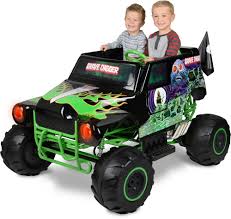 Monster Truck Electric Kids Ride On Car Toy Christmas Gift Sound Lights 2 Speed Monstertruck Kids Ride On Kids Power Wheels Toy Car