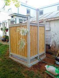 Diy Bamboo Shower Outdoors Outdoor Shower Enclosure Bamboo Outdoor Outdoor Shower
