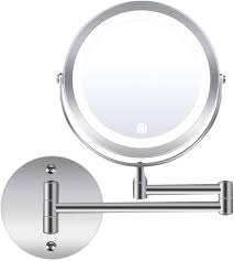 Maybe you would like to learn more about one of these? Amazon Com Wall Mounted Makeup Mirror 1x 10x Magnification 360 Degree Rotation Double Sided Led Lighted Vanity Mirrors For Bathroom Ac Adapter Or Battery Operated Kitchen Dining