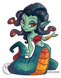 Little Medusa By Tea Tiger Medusa Artwork Medusa Art Chibi Drawings