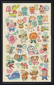 Chose from a wide variety of fonts in both cross stitch all patterns on creative poppy's website are printable and available for instant download. Design Works Abc Cute Animals Cross Stitch Kit 3269 123stitch