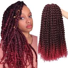 Graceful Angel Passion Twist Hair Water Wave Crochet Braids For Passion Twist Crochet Hair Passion Twist Braiding Hair Hair Extensions Shopee Brasil