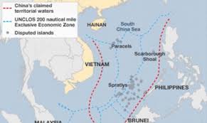 The buildup of fiery cross reef is shown from may 31, 2014, to may 1, 2016. China To Fortify South China Sea Islands Based On Threat Level