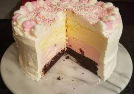 Transfer to the freezer for 4 hours or overnight until needed. Recipe Of Speedy Neopolitan Ice Cream Cake Moms Recipes