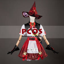 Klee Cosplay!!! Includes Hat, Dress, Gloves, Elf... - Depop