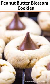 Peanut Butter Blossom Cookies In 2020 Peanut Butter Blossom Cookies Blossom Cookies Yummy Cookies