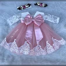 This Is A Beautiful Handmade Girls Pink Lace Dress Perfect For Any Occasion I Can Cus Vestidos Infantis Vestidos De Festa Para Criancas Vestido Infantil Festa