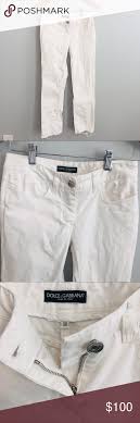 dolce gabbana white jeans made in italy size 2 authentic