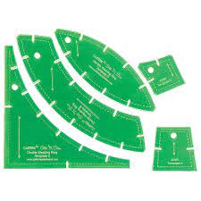 Double Wedding Ring Template Cutrite Slit N Sew Jordan Fabrics