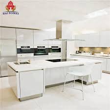 white color solid wood kitchen cupboard