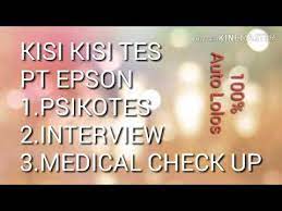 #ptepson #tesptepson #kisikisiptepson kisi kisi pt epson dulunya hanyalah tentang mencari kata dan tes kepribadian.di tahun ini pt epson menambahkan materi. Kisi Kisi Tes Pt Epson Youtube