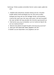 Check spelling or type a new query. Soal Essay Bab 6 Pengembangan Materi Seni Budaya Cabang Seni Tari