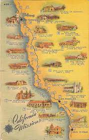 While it was an important part of california history, the mission period didn. Map 21 California Missions 1947 1850451939