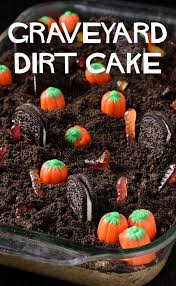 Graveyard Dirt Cake Recipe Dirt Cake Halloween Food Treats Halloween Cakes