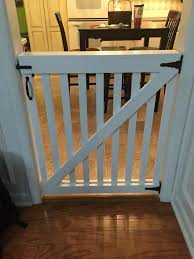 Making baby gate for stairs. Dog Gate With Cat Door Dog Gates Top Of Stairs Dogwalk Dogmodel Doggate Dog Gate Baby Gates Diy Dog Gate
