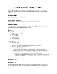 Avid case study writer recommends focusing your questions around your thesis. Case Study Report Format Guideline