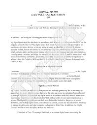 Printable last will and testament form. Free Codicil To Will Free To Print Save Download