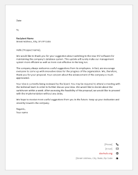 Create job applications in minutes! Letter To Acknowledge The Receipt Of A Suggestion From An Employee Document Hub