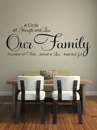 Wall Decals Quotes A Circle Of Strength And Love By Styleawall 34 99 Home Decor Dining Room Walls Wall Quotes Decals