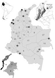 Plan your trip around colombia with interactive travel maps. Location Of Colombia In South America Upper Left Digital Elevation Download Scientific Diagram