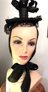 1880 Mourning Bonnet