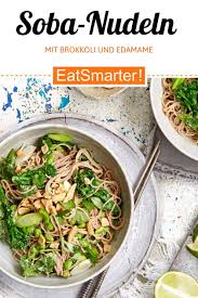 Soba Nudeln Mit Brokkoli Edamame Und Erdnussen Rezept In 2020 Brokkoli Nudeln Edamame Rezepte Edamame