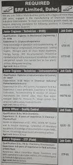 Srf limited's top 5 competitors are mecords india, formosa petrochemical, sadara, axiall and ati. Srf Limited Urgently Opening For Quality Control Utility Instrumentation Etp Apply Now Pharmaceutical Guidance