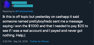 Customer service representatives may not be available for service. Cash App Scams Legitimate Giveaways Provide Boost To Opportunistic Scammers Blog Tenable
