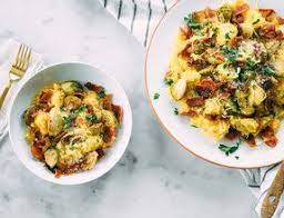 Keto Approved Garlic Chicken With Roasted Cauliflower Xyngular Baked Veggies Sprouts With Bacon Spaghetti Squash