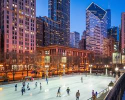 Image of ice skating in Chicago