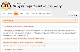 Understanding the new bankruptcy law 10 february 2018 conference hall. Faq About Bankruptcy In Malaysia