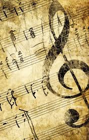 Framed Print Vintage Treble Clef Music Paper Picture Poster Art Note Piano Vintage Music Music Wallpaper Sheet Music