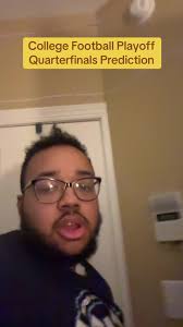 College Football Playoff Quarterfinals Predictions! #fyp #playoff  #quarterfinals #2025 #bowls