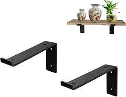 These heavy duty, metal, handcrafted shelf brackets are what you are looking for. Amazon Com 7 25 Lip Wall Brackets For Shelves Heavy Duty Industrial Forged Steel Rustic Floating Shelf Bracket Hook 2 Pack Home Improvement