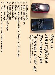 Top 10 Smartphone Features For Women Over 45 Smartphone Features Top 10 Smartphones Smartphone