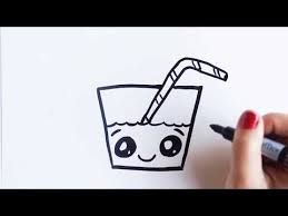 Hoe Teken Je Een Schattig Glas Limonade Youtube Leer Tekenen Kawaii Tekeningen Teken