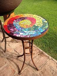 89 Creative Diy Mosaic Decoration Ideas Mosaic Outdoor Table Mosaic Table Top Mosaic Furniture