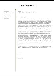 Pharmacy Intern Cover Letter Example Kickresume