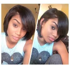 Hairspiration In Love With This Bobcut On Michaelaleeanna It S So Chic All Natural Spotted Via Relax Natural Hair Styles Relaxed Hair Short Hair Styles