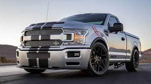 The inaugural paint scheme rolls with vivid black sheet metal and understated tank graphics for $13,599 msrp. 2020 Shelby Super Snake Sport F 150