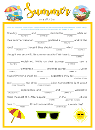 See the whole set of printables here: 10 Best Camping Mad Libs Printable Printablee Com