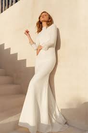 Jetset Gown Wedding Dresses Modern Wedding Dress Wedding Dress Long Sleeve