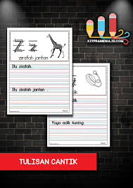 Buku garis panduan pvma, kementerian pendidikan malaysia. Tulisan Cantik Menulis Dengan Menggunakan Garis 3 Kitpramenulis