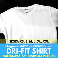 Best shirt brands for sublimation. Drifit Shirt For Sublimation Heatpress Printing Shopee Philippines